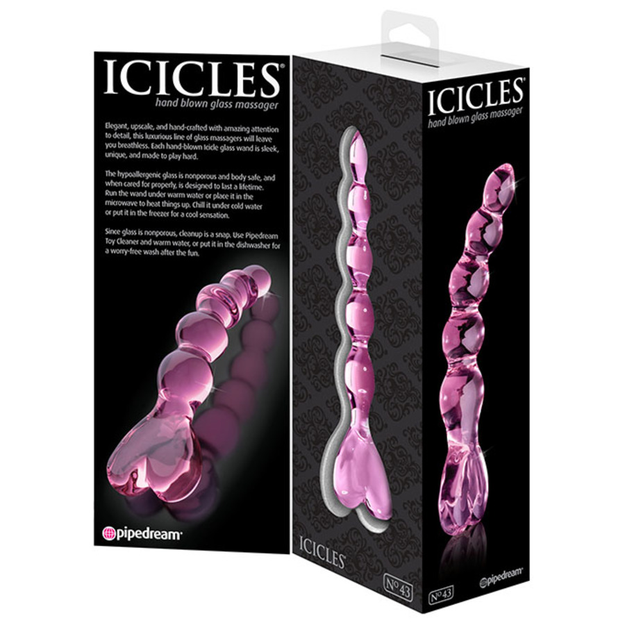 Pipedream Icicles - Glazen Dildo No. 43 Roze Vrouwen Speeltjes