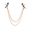 Entice - Tepelklemmen Met Dubbele Ketting Entice - Tepelklemmen Met Dubbele Ketting