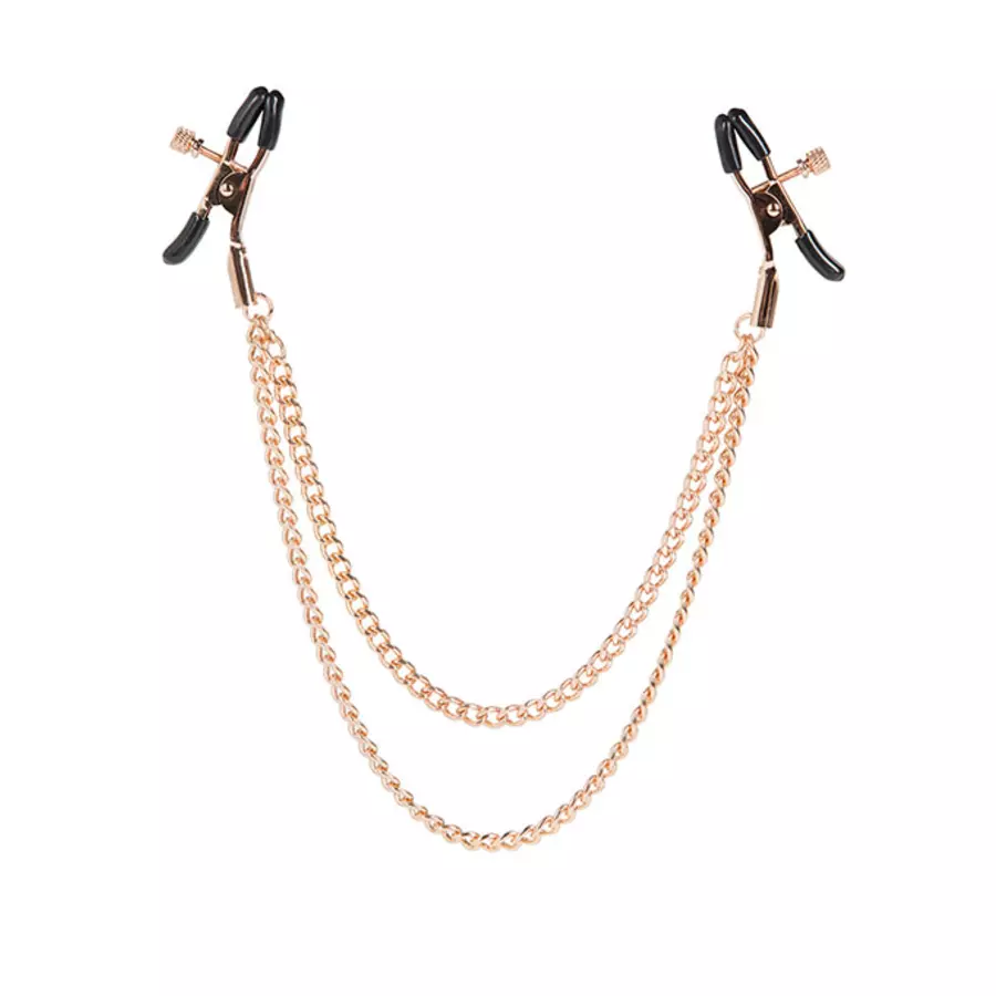 Entice - Nipple Clamps With Double Chain S&M
