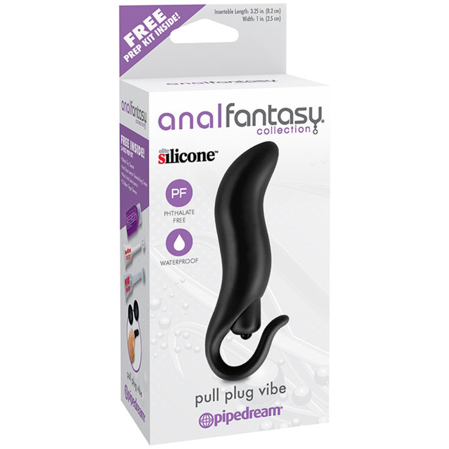 Pipedream - Vibrating Pull Plug Buttplug Black Anal Toys