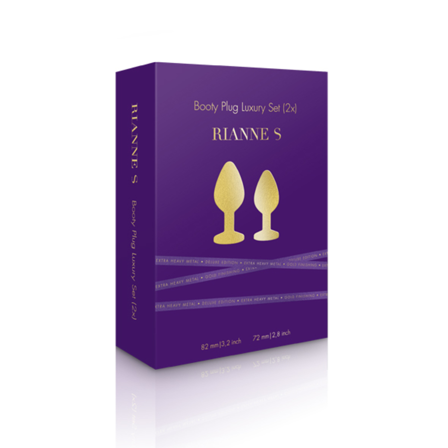 Rianne S - Booty Plug Luxury Set 2x Gold Anale Speeltjes