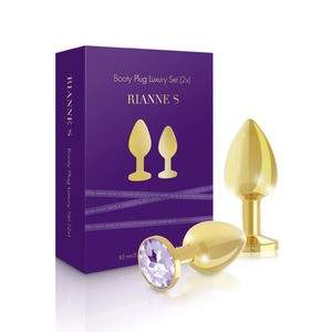 Rianne S - Booty Plug Luxury Set 2x Gold Anale Speeltjes