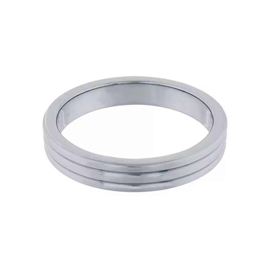 Steel Power - Stainless Metal Ribbed Cockring 5cm Toys for Him