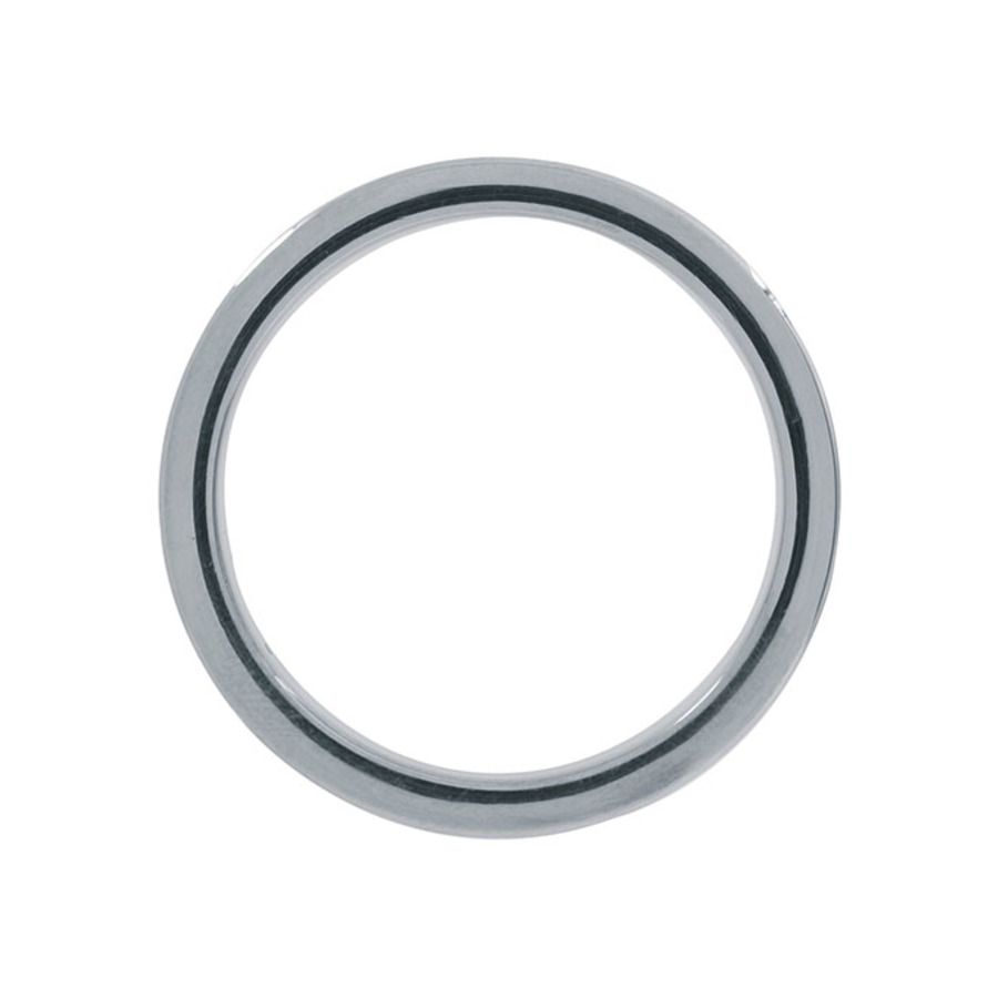 Steel Power - Stainless Metal Ribbed Cockring 5cm Toys for Him