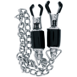 Steel Power - Nipple Clamps With Strong Chain Steel Power - Nipple Clamps With Strong Chain S&M