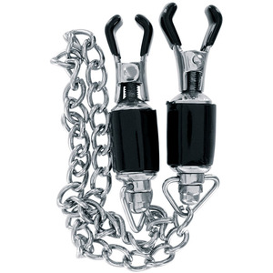 Steel Power - Nipple Clamps With Strong Chain S&M