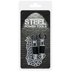 Steel Power - Tepelklemmen Met Stalen Ketting SM