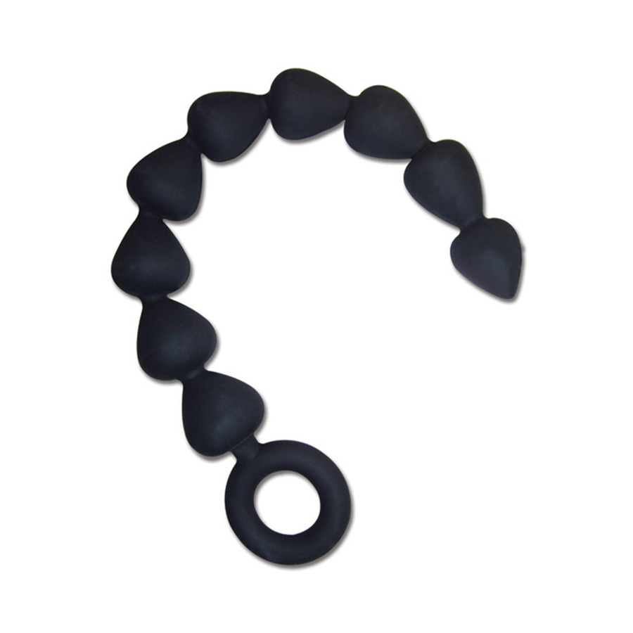S&M - Zwarte Siliconen Anaal Beads Anale Speeltjes