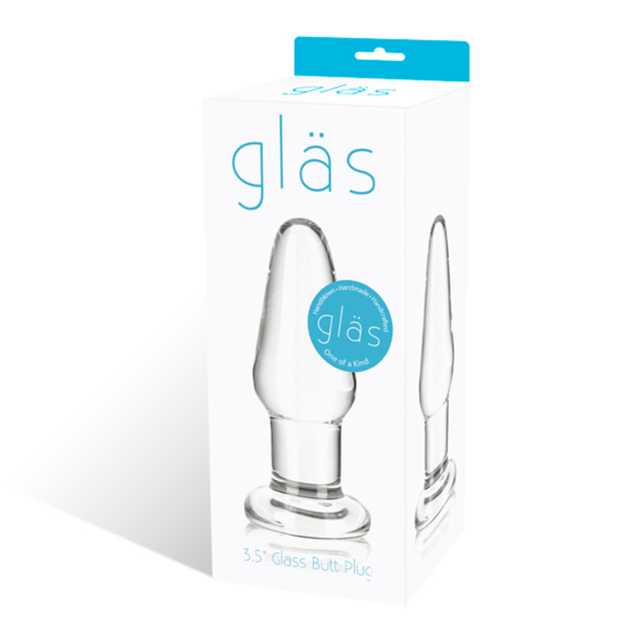 Gläs - Glazen Butt Plug 8,9 cm Anale Speeltjes