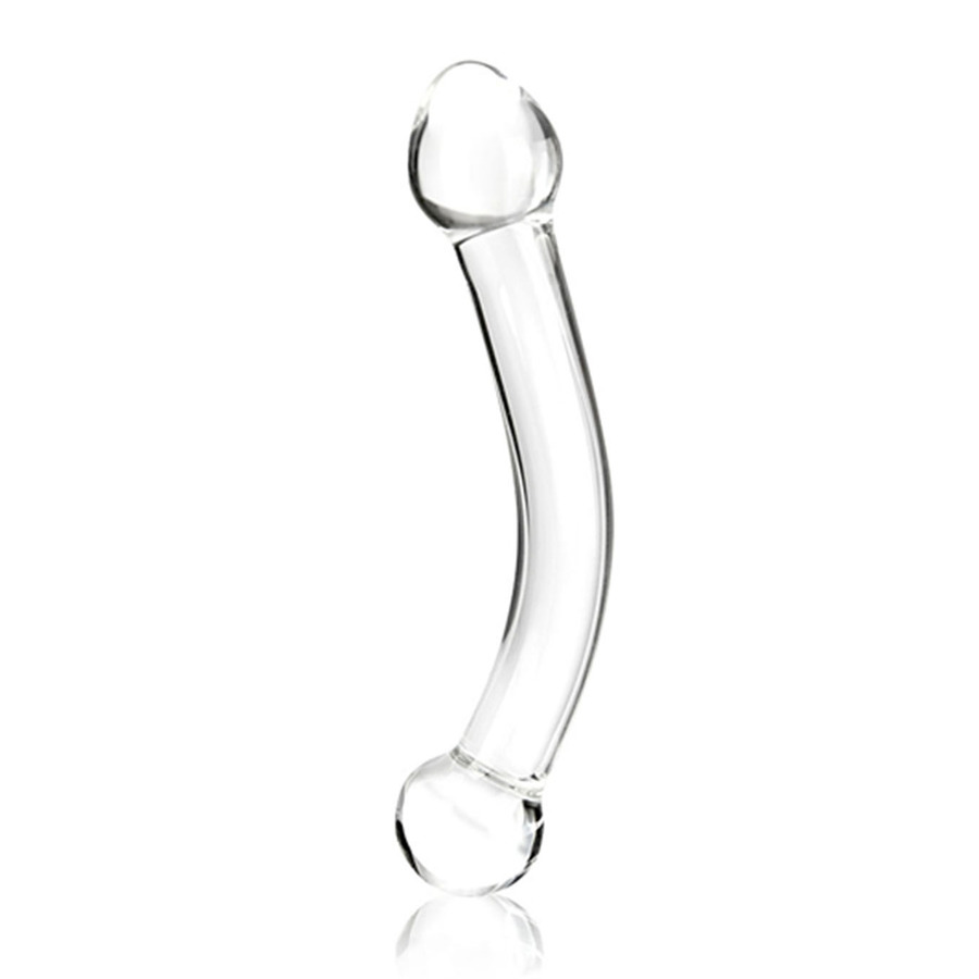 Gläs - Realistic Head Glazen Dildo 17.8 cm Vrouwen Speeltjes