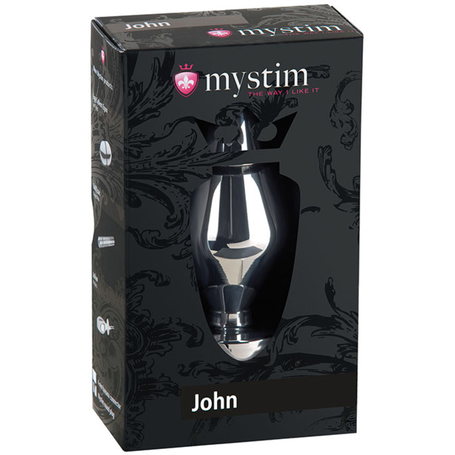 Mystim - John Aluminium E-Stim Butt Plug L Anale Speeltjes