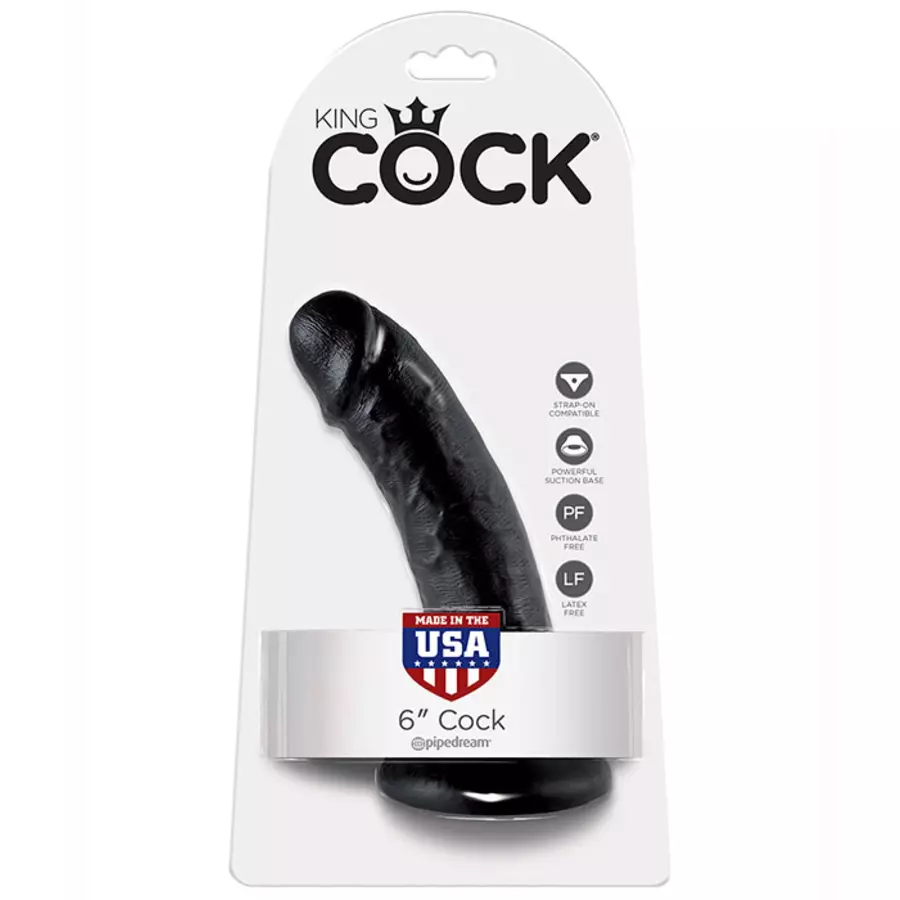 Pipedream - King Cock Dildo With Suction Cup 15cm Black Toys for Her