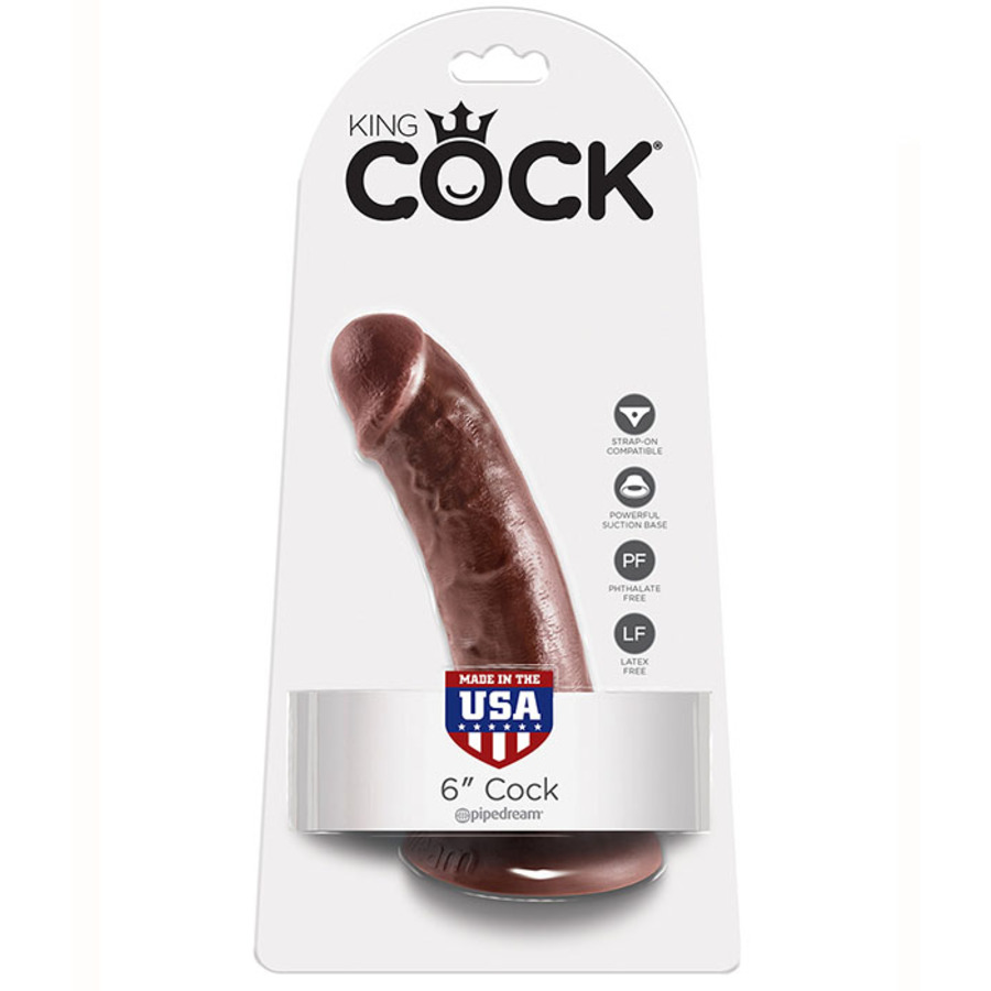 Pipedream - King Cock Dildo Met Zuignap 15 cm Bruin Vrouwen Speeltjes