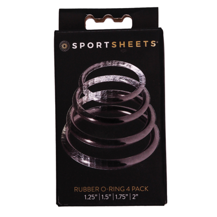 Sportsheets - O-Rings Set 4 Assorted Sizes Cockring Toys for Him