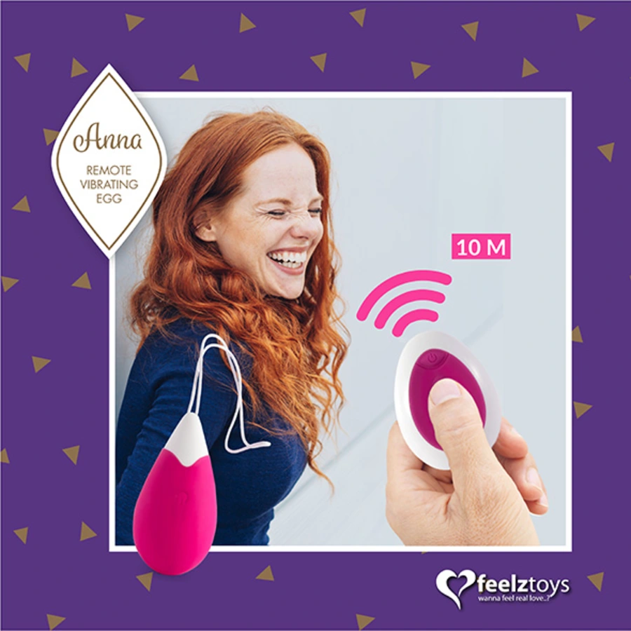 Feelztoys - Anna Vibrerend Ei Met Afstandbediening Vrouwen Speeltjes