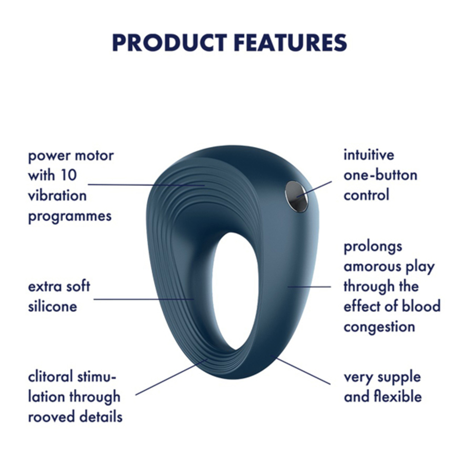 Satisfyer - Power Ring USB-Oplaadbare Vibrerende Cockring Mannen Speeltjes