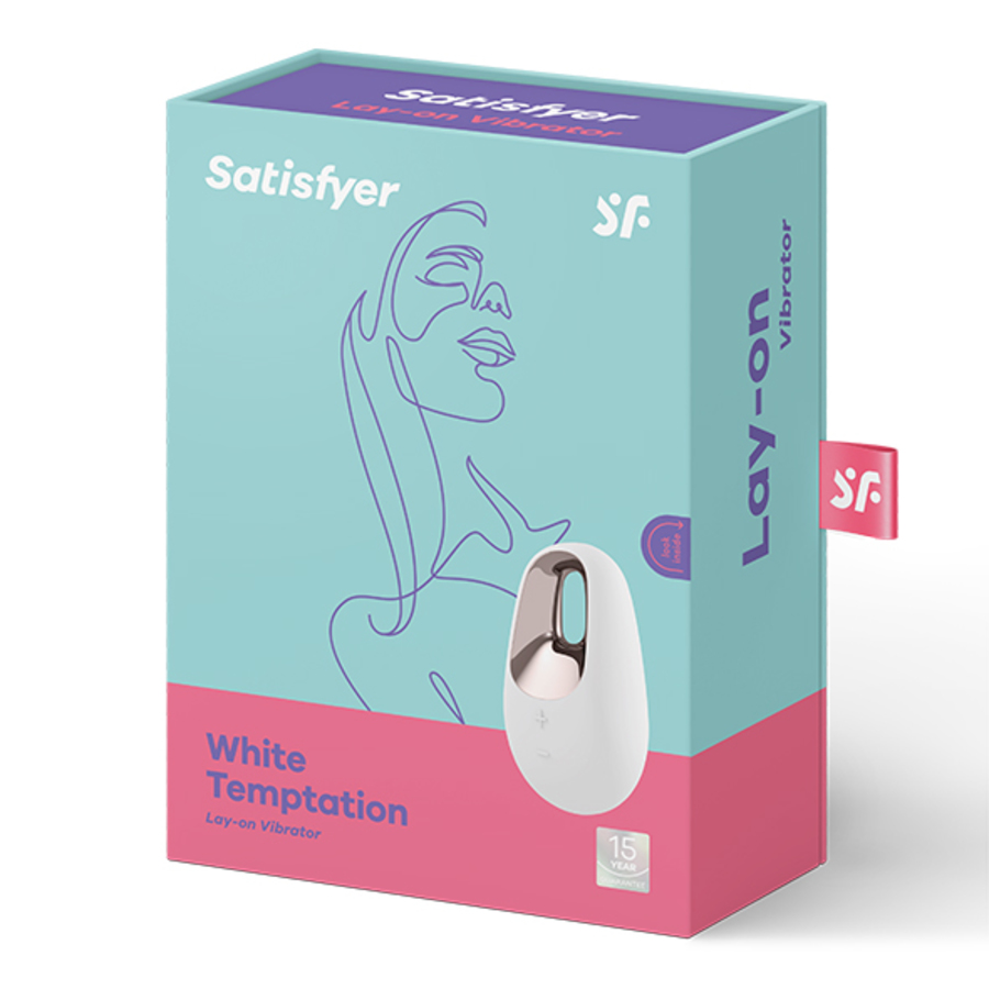 Satisfyer - White Temptation Lay-On Clitoris Vibrator Toys for Her