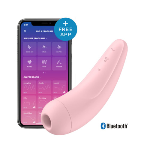Satisfyer - Curvy +2 Bluetooth Luchtdruk Clitoris Stimulator Roze