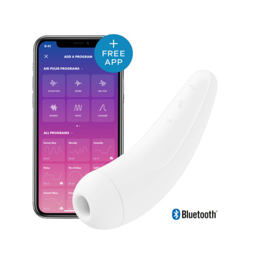 Satisfyer - Curvy+2 Bluetooth Luchtdruk Clitoris Stimulator Vrouwen Speeltjes