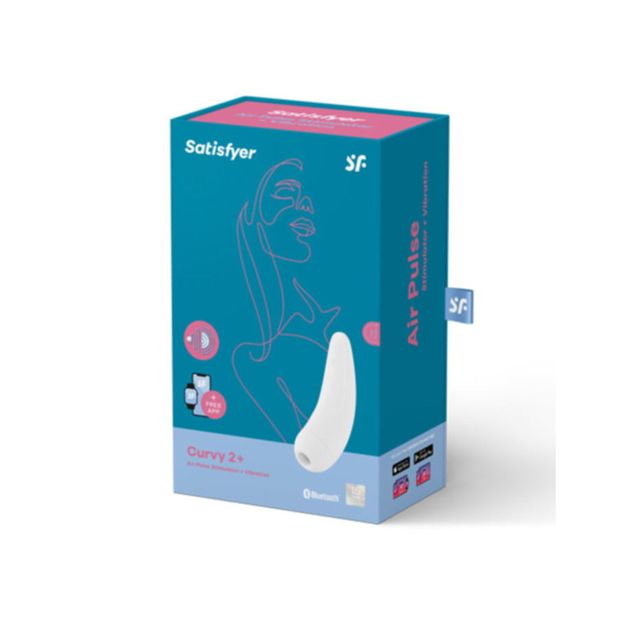 Satisfyer - Curvy+2 Bluetooth Luchtdruk Clitoris Stimulator Vrouwen Speeltjes