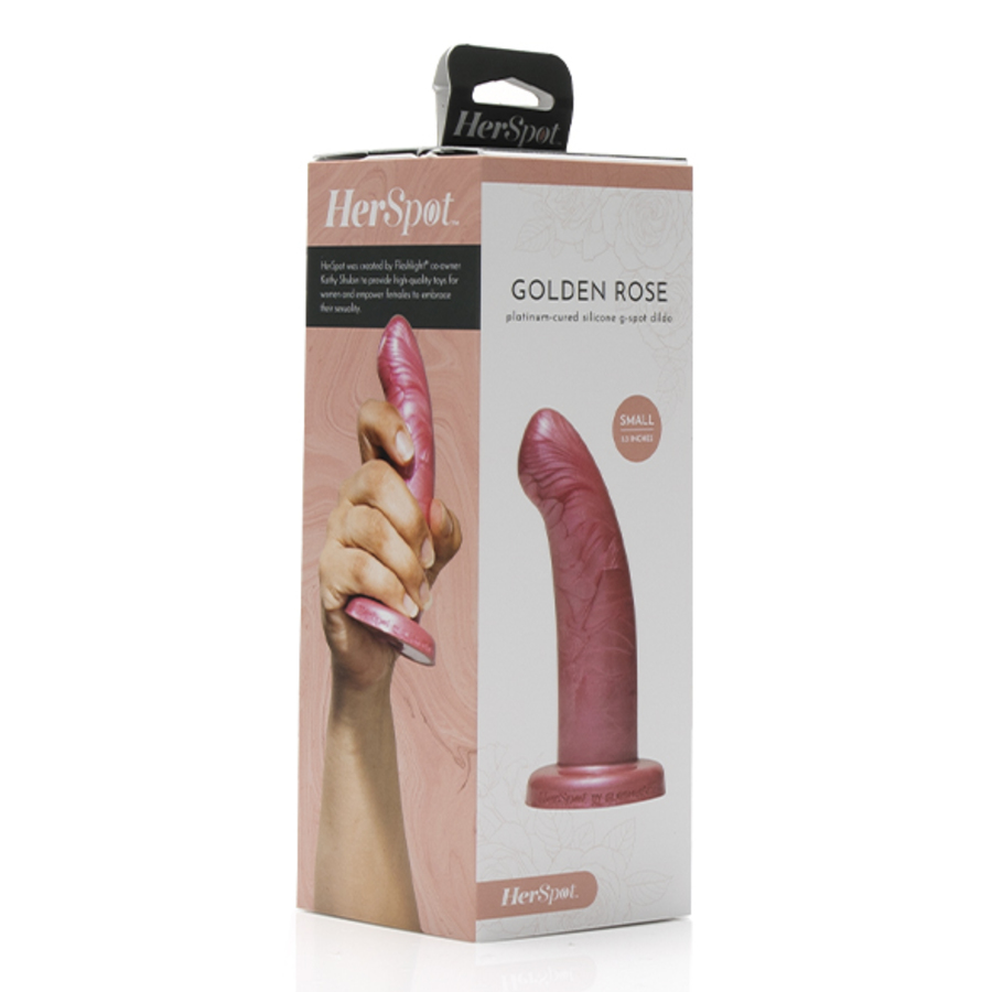 Fleshlight - HerSpot g-spot en anale Dildo Golden Rose Small Vrouwen Speeltjes