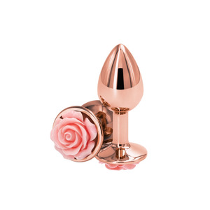 NS Novelties - Rear Assets Rose Aluminium Butt plug Small Anal Toys