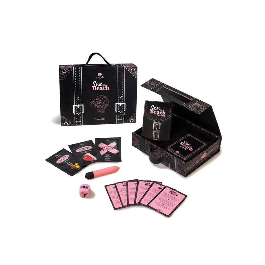 Secret Play - Sex On The Beach Spel & Vibrator Travel Kit Accessoires