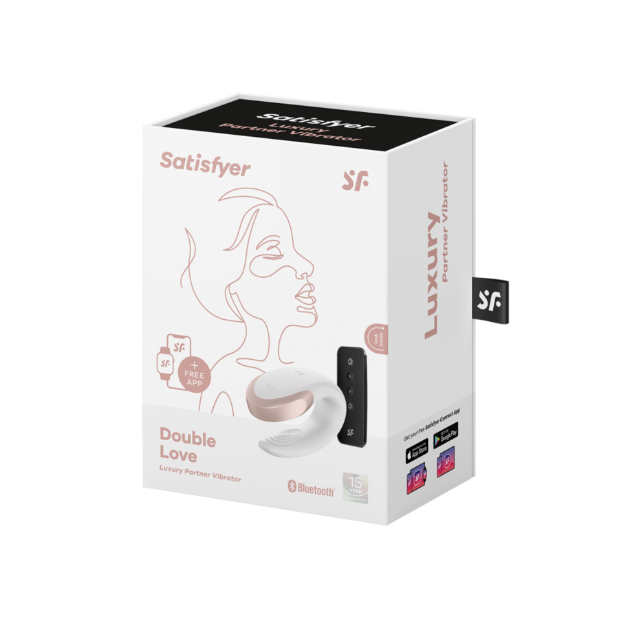 Satisfyer - Double Love Luxe Partner Vibrator App Bestuurbaar Vrouwen Speeltjes