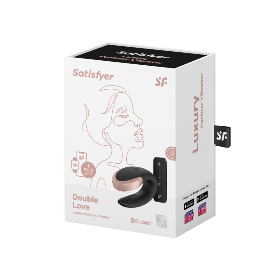 Satisfyer - Double Love Luxe Partner Vibrator App Bestuurbaar Vrouwen Speeltjes