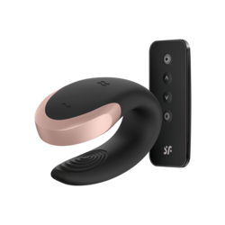 Satisfyer - Double Love Luxe Partner Vibrator App Bestuurbaar Satisfyer - Double Love Luxe Partner Vibrator App Bestuurbaar Vrouwen Speeltjes