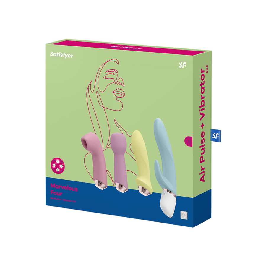 Satisfyer - Marvelous Four Air Pulse + Vibrator Set Vrouwen Speeltjes